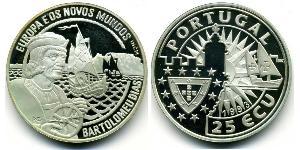 25 Ecu Republica Portuguesa (1975 - ) Silber 