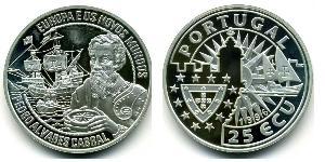 25 Ecu Portuguese Republic (1975 - ) Silver 