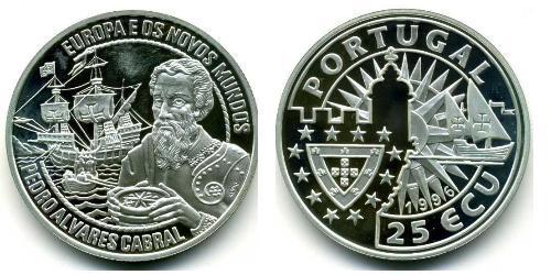 25 Ecu Portuguese Republic (1975 - ) Silver 
