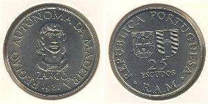 25 Escudo Portugal / Madeira Copper/Nickel 