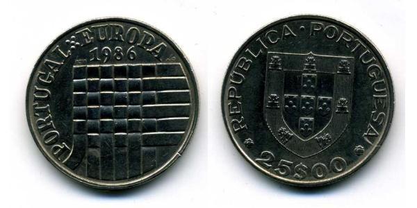 25 Escudo 葡萄牙 銅/镍 