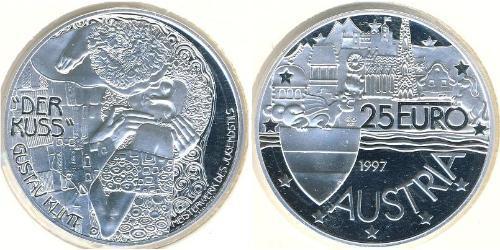 25 Euro Republic of Austria (1955 - ) Argent 
