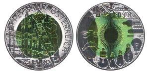 25 Euro Republic of Austria (1955 - ) Bimetal 