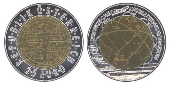 25 Euro 奥地利 Bimetal 