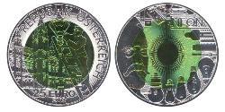 25 Euro Republik Österreich (1955 - ) Bimetall 