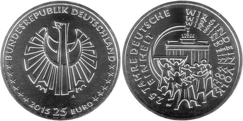 25 Euro Alemania (1990 - ) Plata 