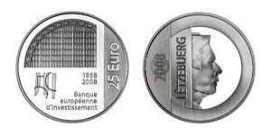 25 Euro Luxemburgo Plata 