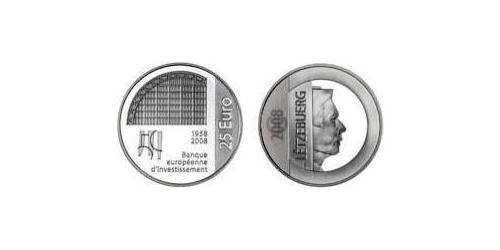 25 Euro Luxemburgo Plata 