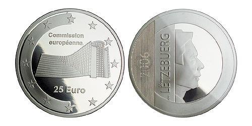 25 Euro 卢森堡 銀 