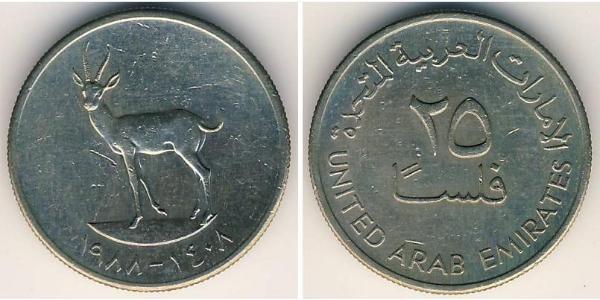25 Fils Emirati Arabi Uniti Rame/Nichel 
