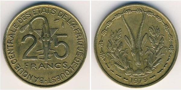 25 Franc African Union Bronze/Aluminium 