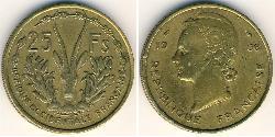 25 Franc French West Africa (1895-1958) Ottone 