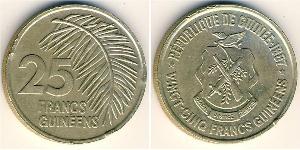 25 Franc Guinea Ottone 