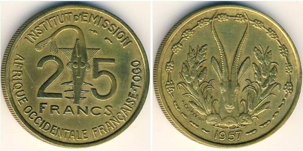 25 Franc Togo Ottone 