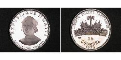 25 Gourde Haiti Argento 