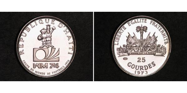25 Gourde Haiti Argento 