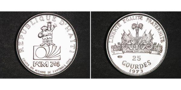 25 Gourde Haiti Argento 