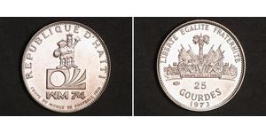 25 Gourde Haiti Silber 