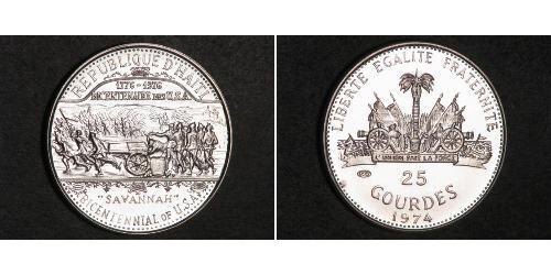 25 Gourde Haiti Silber 