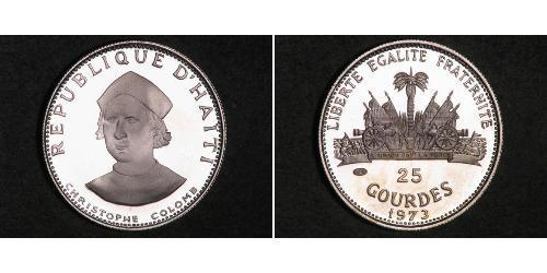 25 Gourde Haiti Silber 