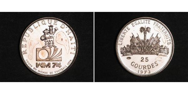 25 Gourde Haiti Silber 