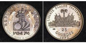 25 Gourde Haiti Silver 