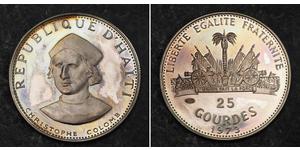 25 Gourde Haiti Silver 