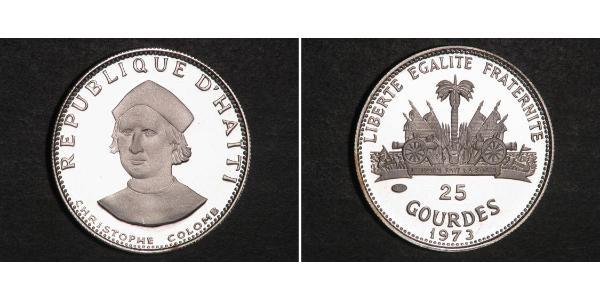 25 Gourde Haiti Silver 