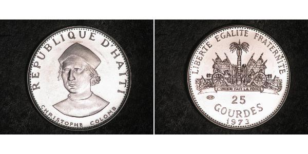 25 Gourde Haiti Silver 