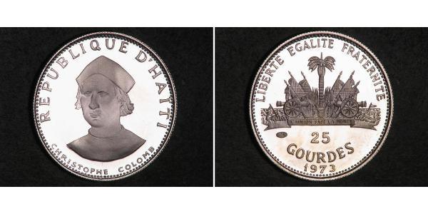 25 Gourde Haiti Silver 