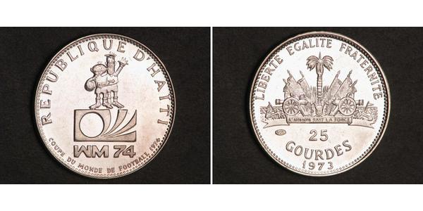 25 Gourde Haiti Silver 