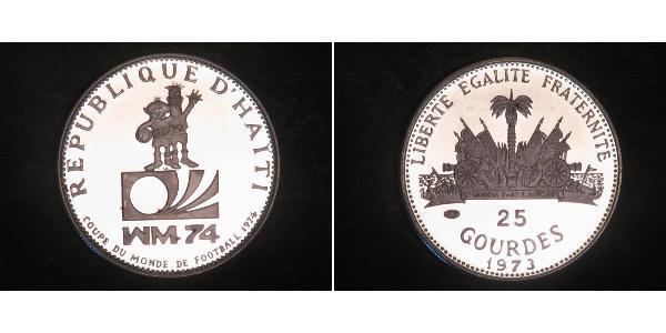 25 Gourde Haiti Silver 