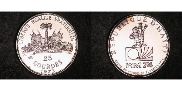 25 Gourde Гаити Серебро 
