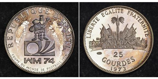 25 Gourde Haiti 銀 