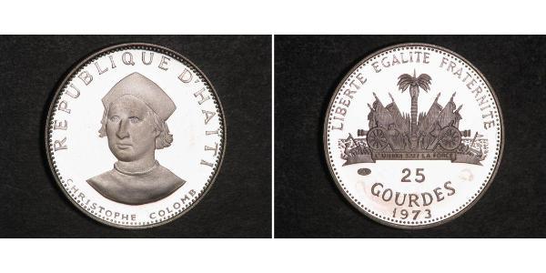 25 Gourde Haiti 銀 