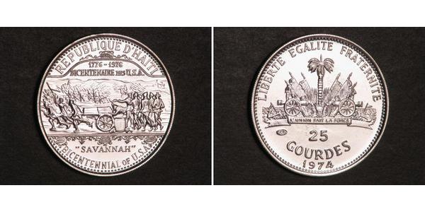 25 Gourde Haiti 銀 