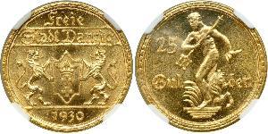 25 Gulden Gdansk (1920-1939) Gold 