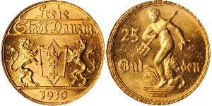 25 Gulden Gdansk (1920-1939) Gold 