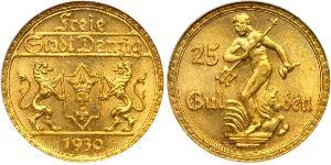 25 Gulden Gdansk (1920-1939) Gold 