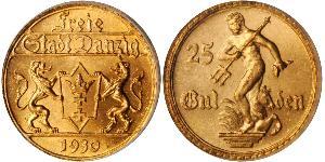 25 Gulden Gdansk (1920-1939) Gold 