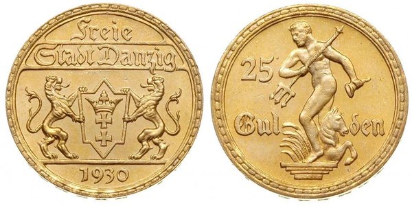 25 Gulden Gdansk (1920-1939) Gold 