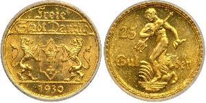 25 Gulden Gdansk (1920-1939) Or 