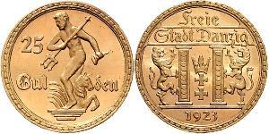 25 Gulden Gdansk (1920-1939) Or 