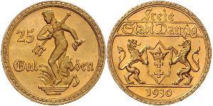 25 Gulden Gdansk (1920-1939) Or 