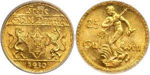25 Gulden Gdansk (1920-1939) Or 
