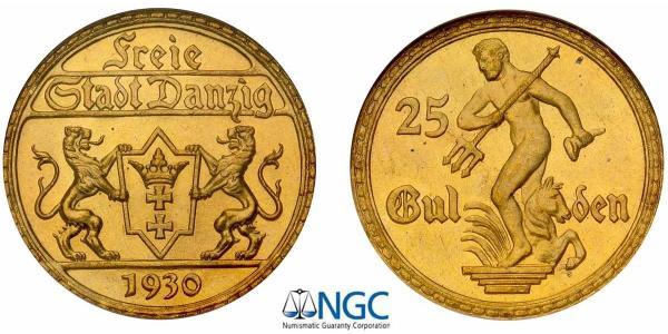 25 Gulden Gdansk (1920-1939) Or 