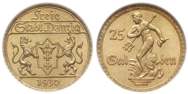 25 Gulden Gdansk (1920-1939) Or 