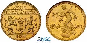 25 Gulden Gdansk (1920-1939) Oro 