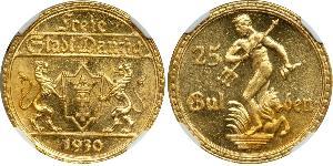 25 Gulden Gdansk (1920-1939) Oro 