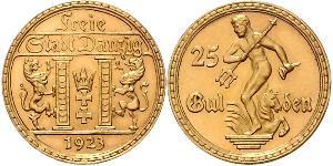 25 Gulden Gdansk (1920-1939) Oro 